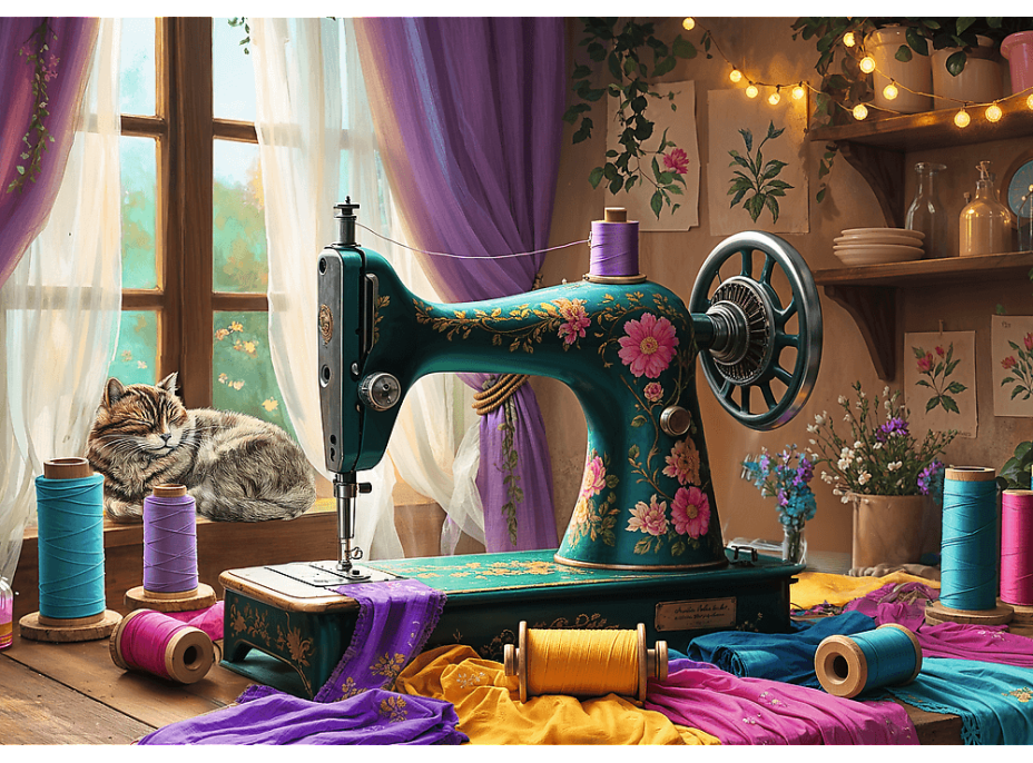 TREFL Puzzle Moje šicí dílna 1000 dílků