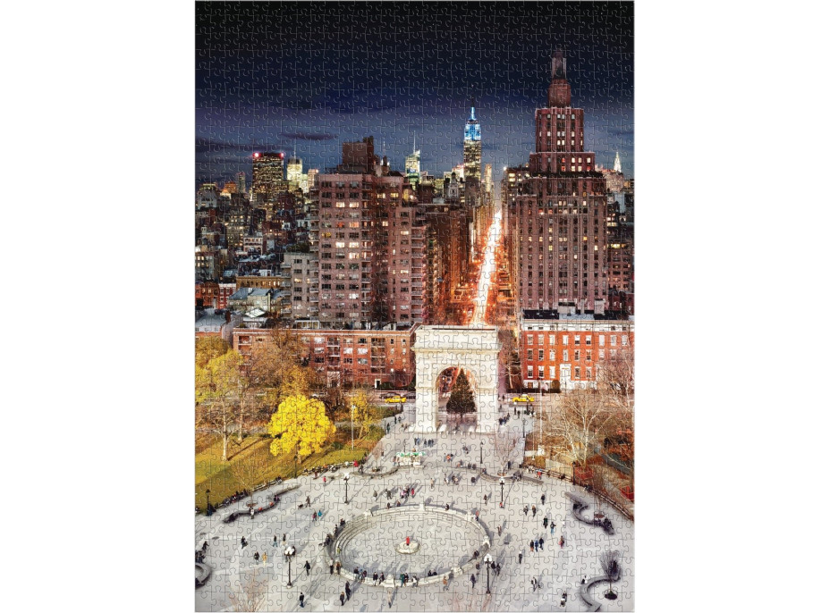 GALISON Puzzle Washington Square Park ve dne v noci 1000 dílků