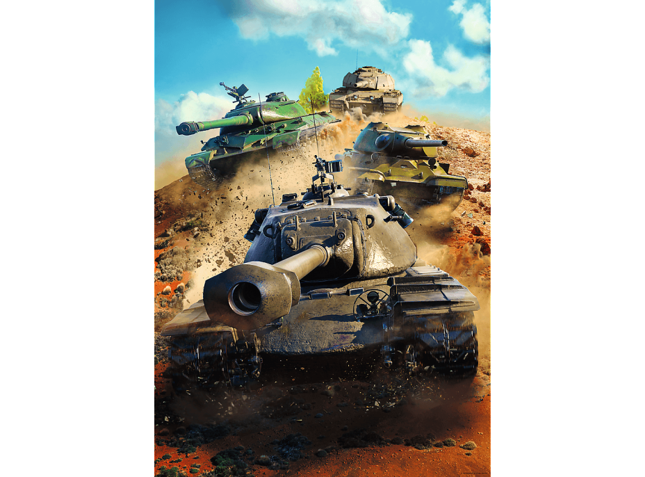 TREFL Puzzle World of Tanks: Tanky v boji 1000 dílků