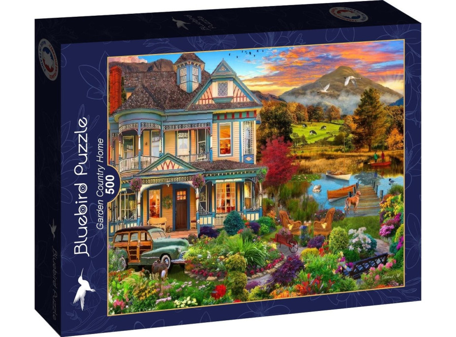 BLUEBIRD Puzzle Zahradní venkovský dům 500 dílků