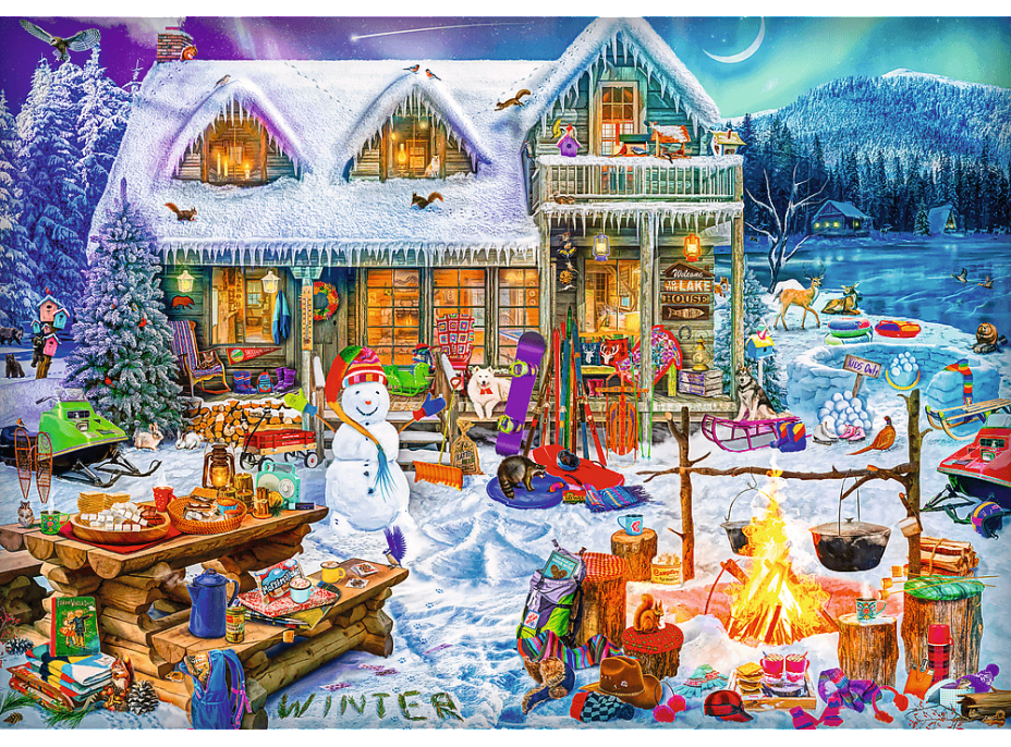 TREFL Puzzle Zimní čas 1000 dílků