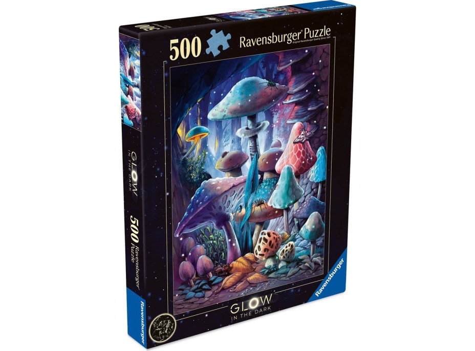 RAVENSBURGER Svítící puzzle Magické houby 500 dílků