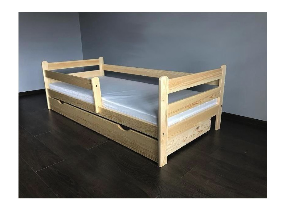 Dětská postel z MASIVU DP025 - bezbarvý lak