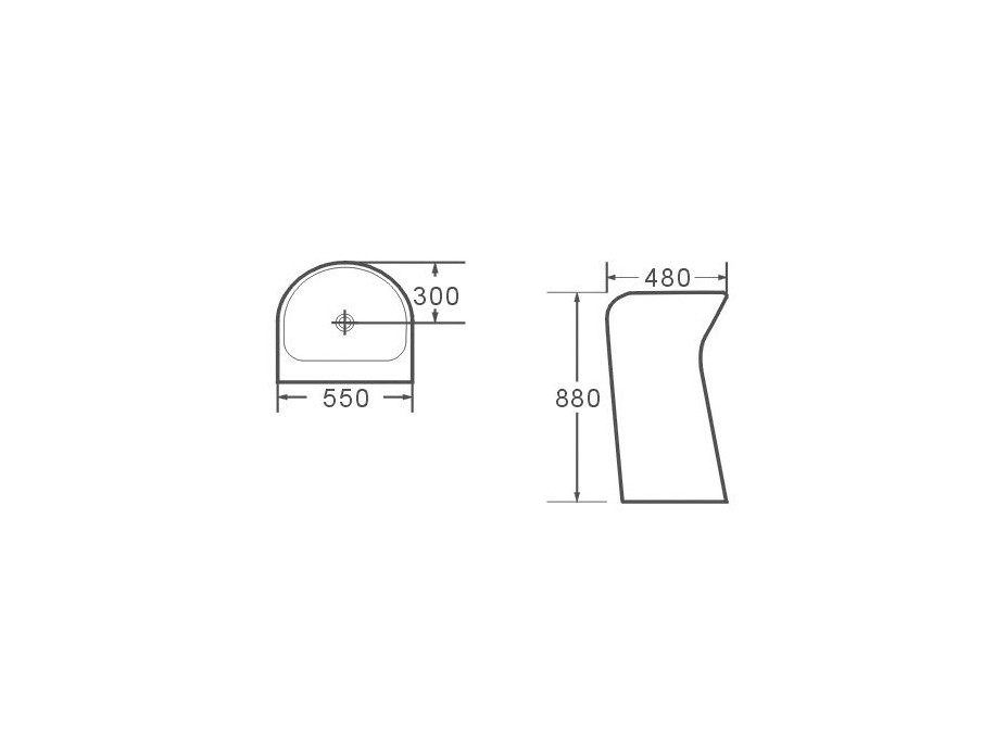 Keramické umyvadlo MILENA
