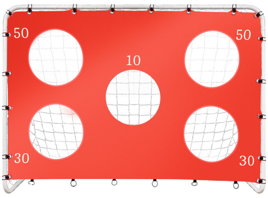 Dětská fotbalová tréninková branka 2v1 + podložka na přesnost 215 x 153 x 76 cm