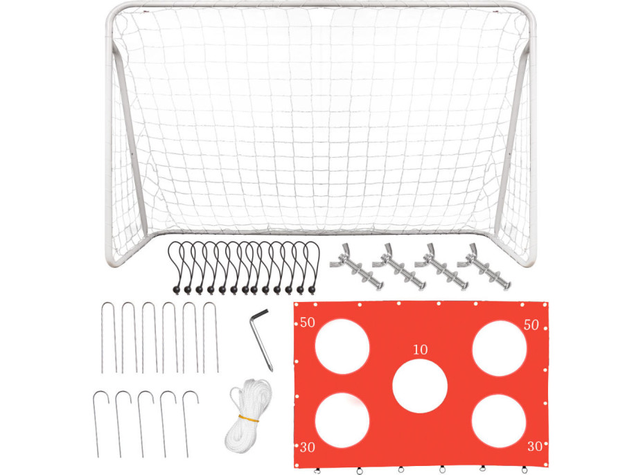 Dětská fotbalová tréninková branka 2v1 + podložka na přesnost 215 x 153 x 76 cm