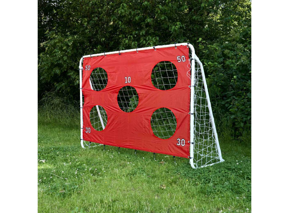 Dětská fotbalová tréninková branka 2v1 + podložka na přesnost 215 x 153 x 76 cm