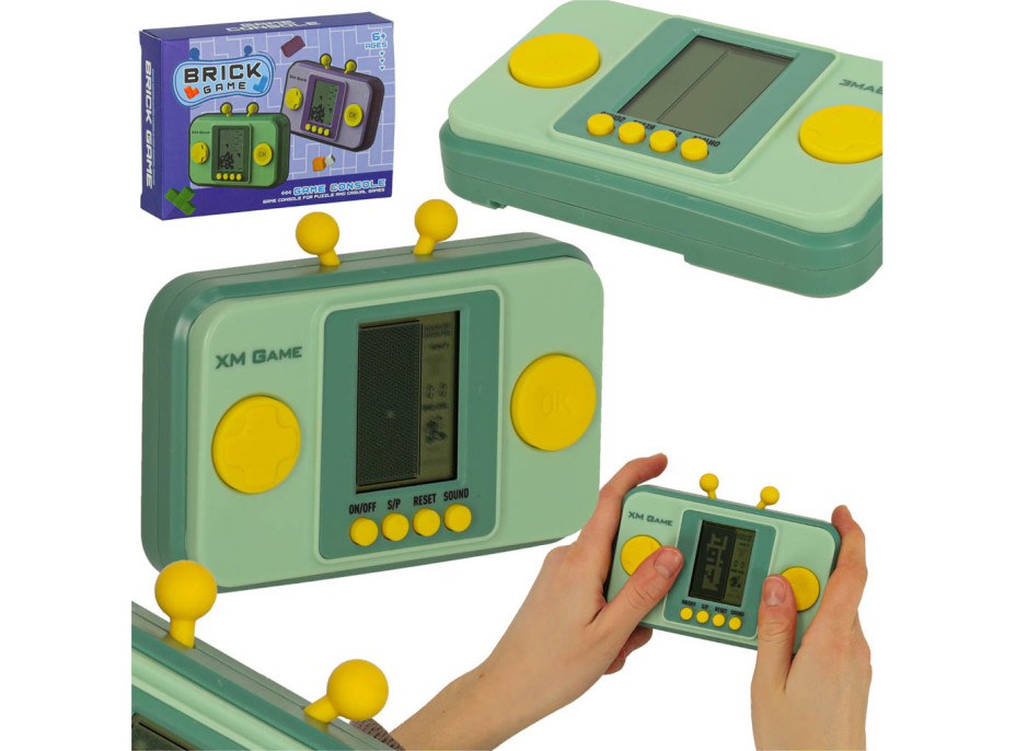 Přenosná konzole pro elektronické arkádové hry - zelená