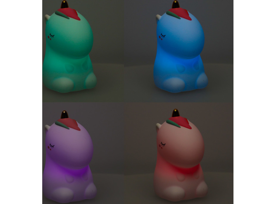 Dětské dotykové LED noční světlo RGB - Jednorožec