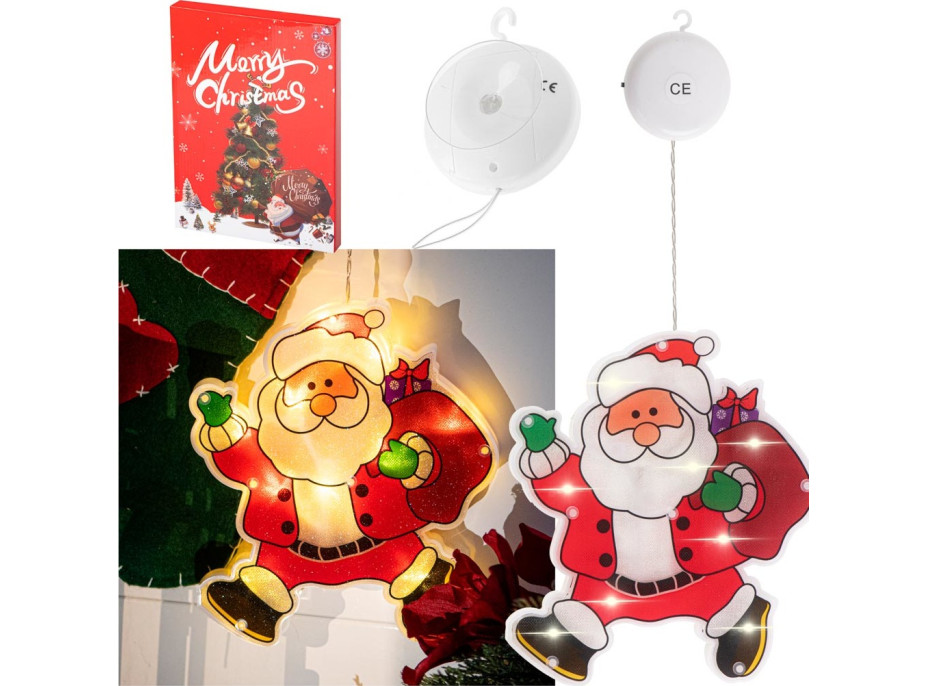 Závěsné LED svítidlo - Santa s dárky