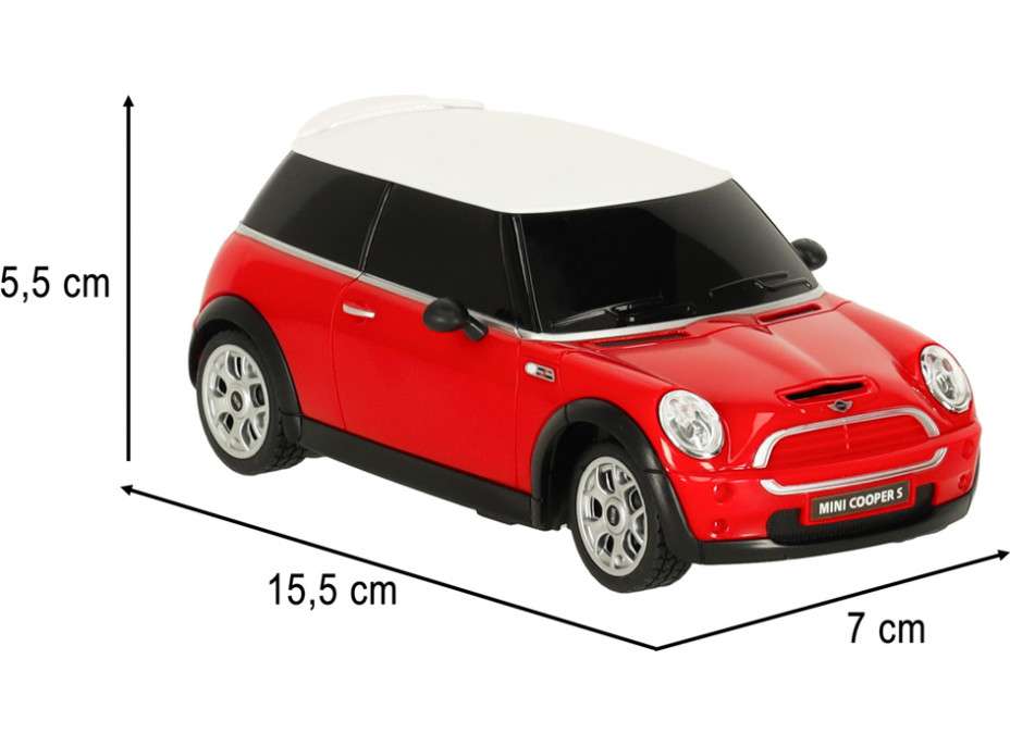 RC auto 1:24 MINI COOPER S - červené