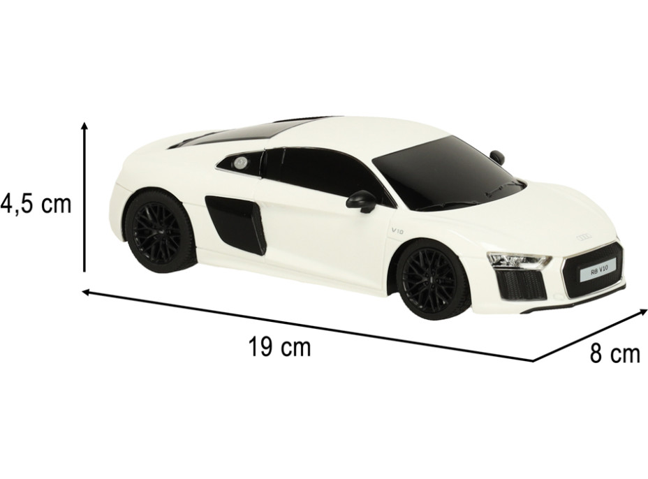 RC auto 1:24 AUDI R8 2015 - bílé