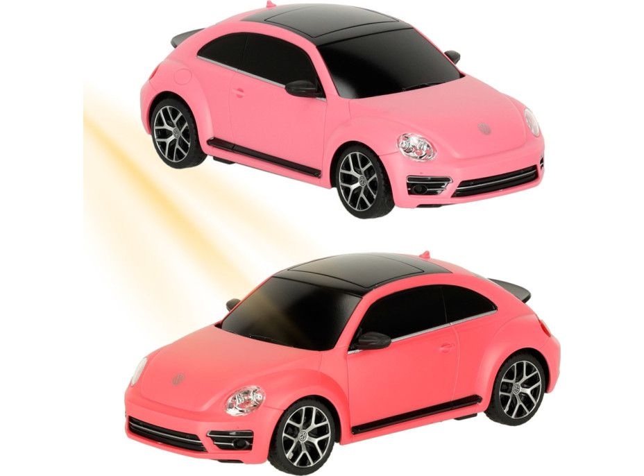 RC auto 1:24 Volkswagen Beetle-UV růžové
