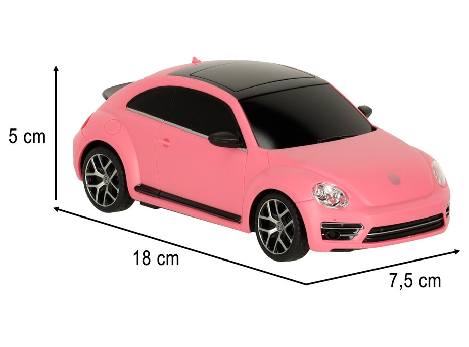 RC auto 1:24 Volkswagen Beetle-UV růžové