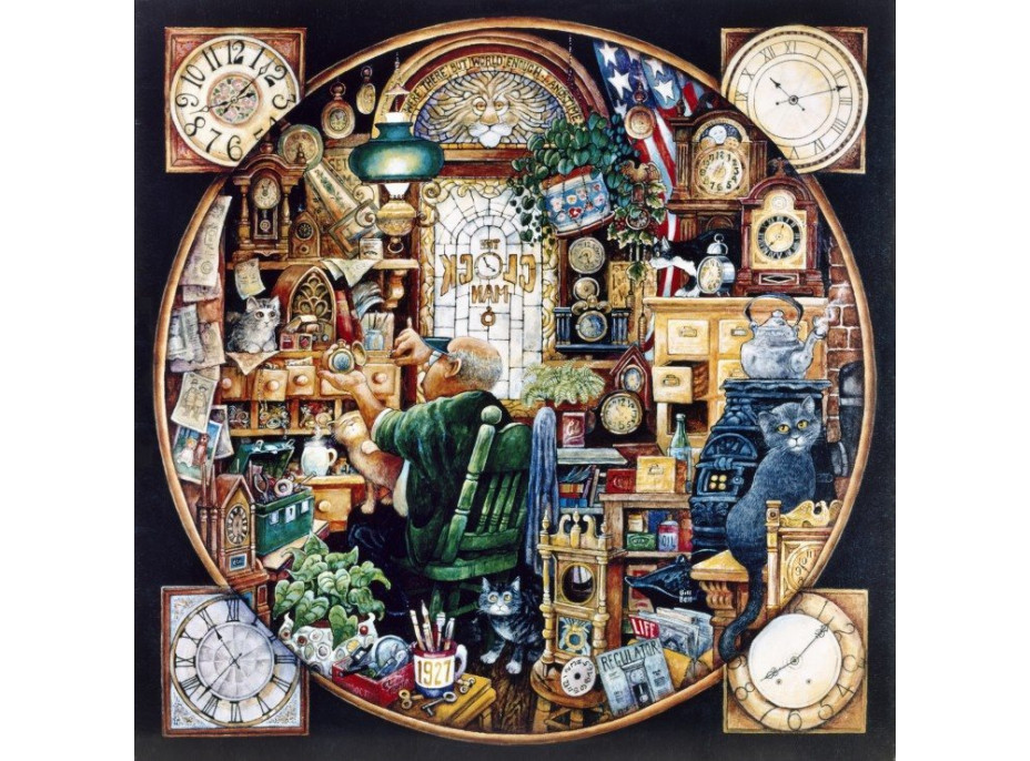 GRAFIKA Čtvercové puzzle ...Dost světa a času 1000 dílků