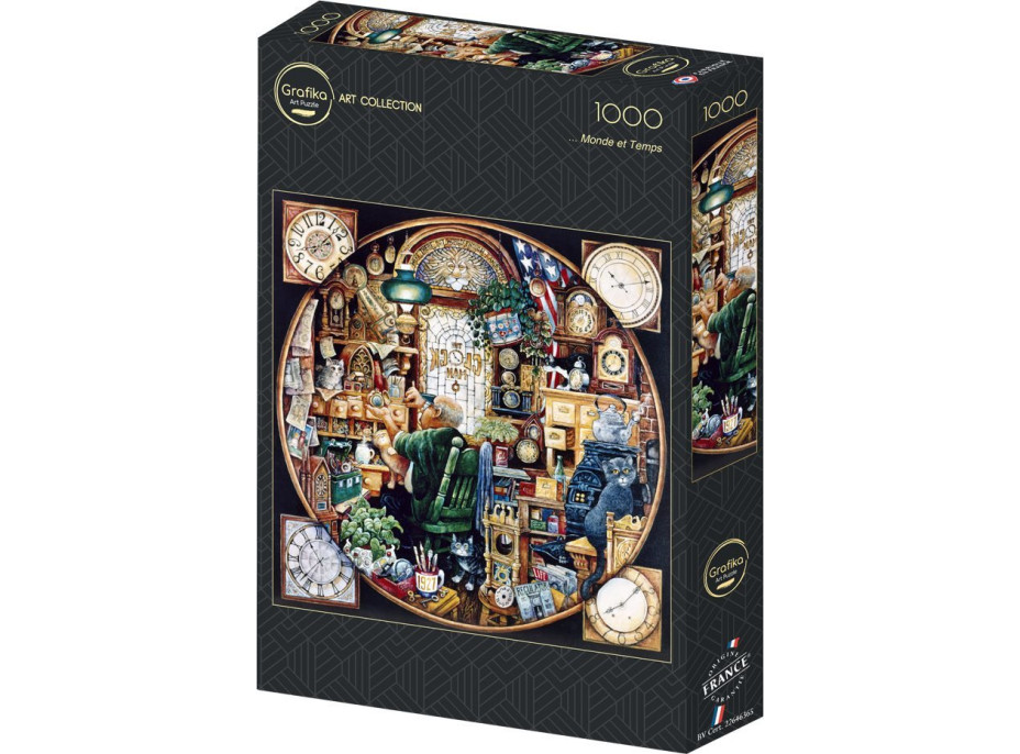 GRAFIKA Čtvercové puzzle ...Dost světa a času 1000 dílků