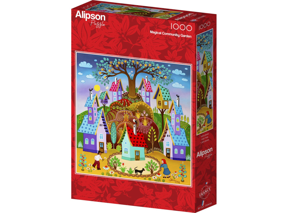 ALIPSON Čtvercové puzzle Magická zahrada 1000 dílků