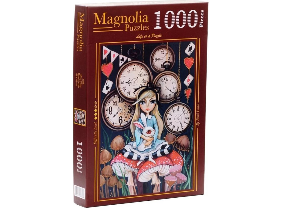 MAGNOLIA Puzzle Alenka a čas 1000 dílků