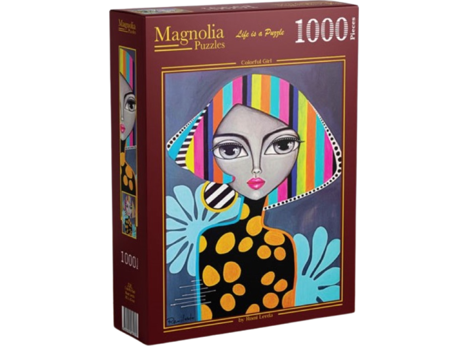 MAGNOLIA Puzzle Barevná dívka 1000 dílků