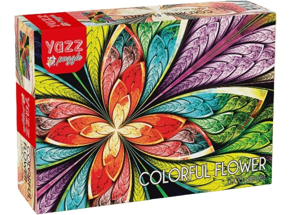 YAZZ Puzzle Barevná květina 1000 dílků