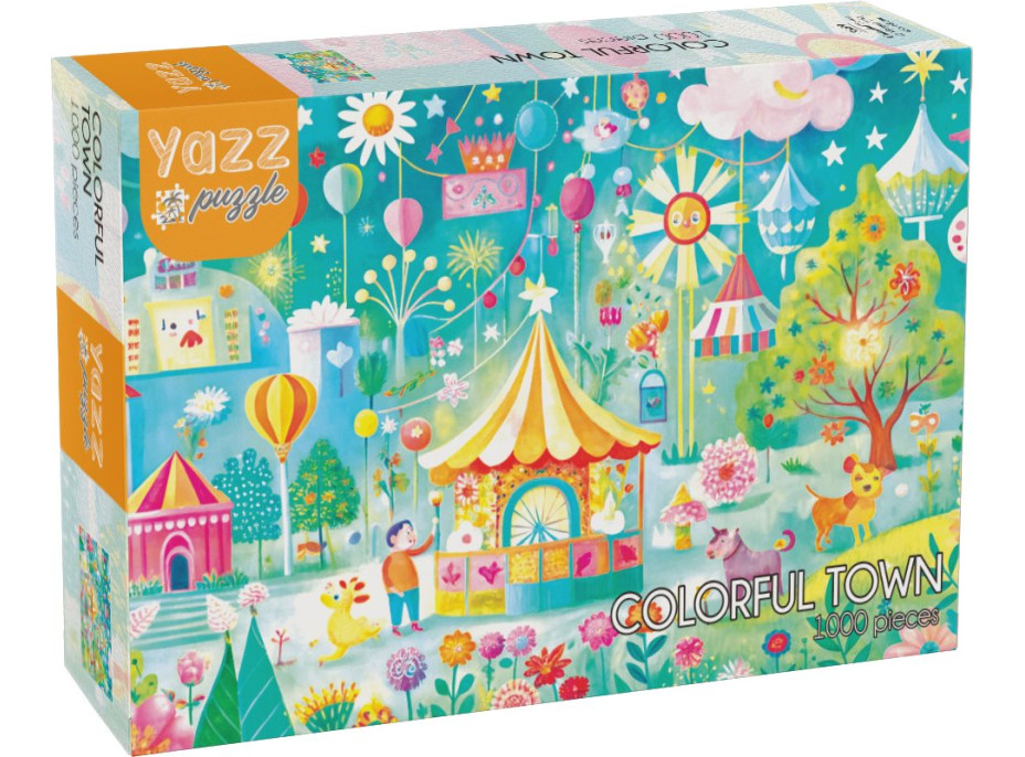 YAZZ Puzzle Barevné město 1000 dílků
