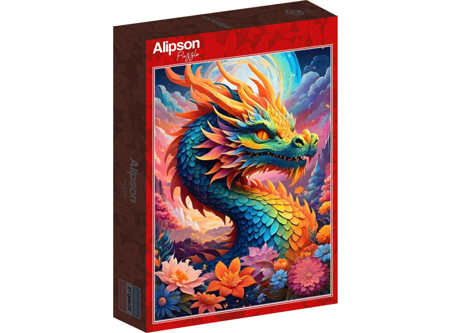 ALIPSON Puzzle Barevný drak 1000 dílků