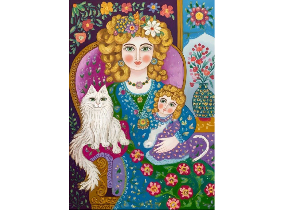 ALIPSON Puzzle Dáma se zlatými vlasy 1000 dílků