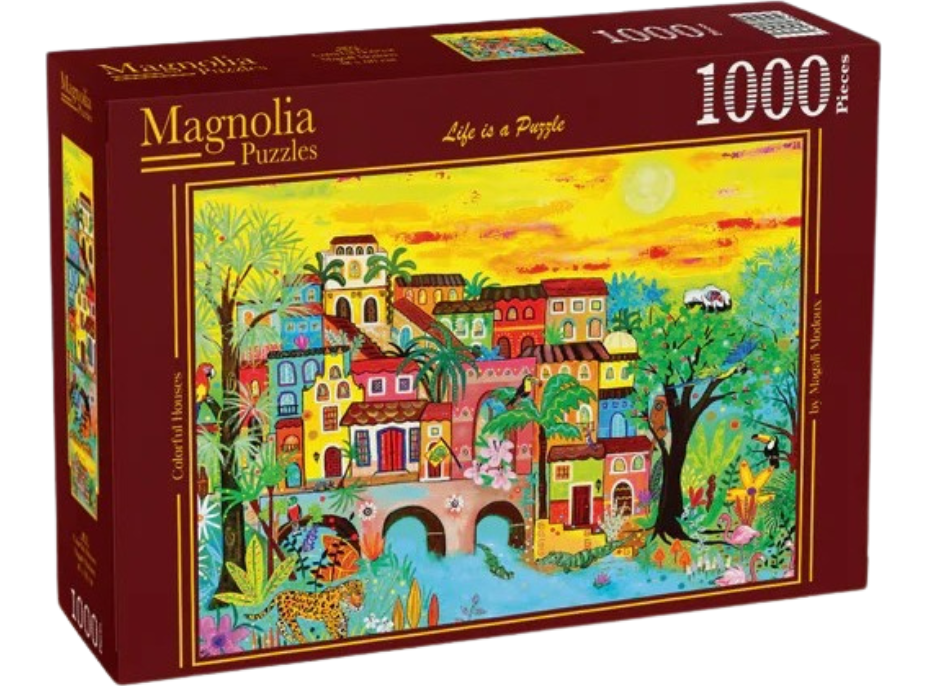 MAGNOLIA Puzzle Domy v lesích 1000 dílků