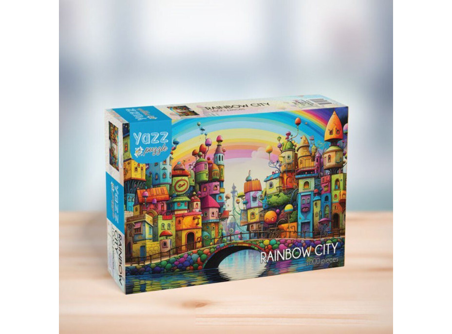 YAZZ Puzzle Duhové město 1000 dílků