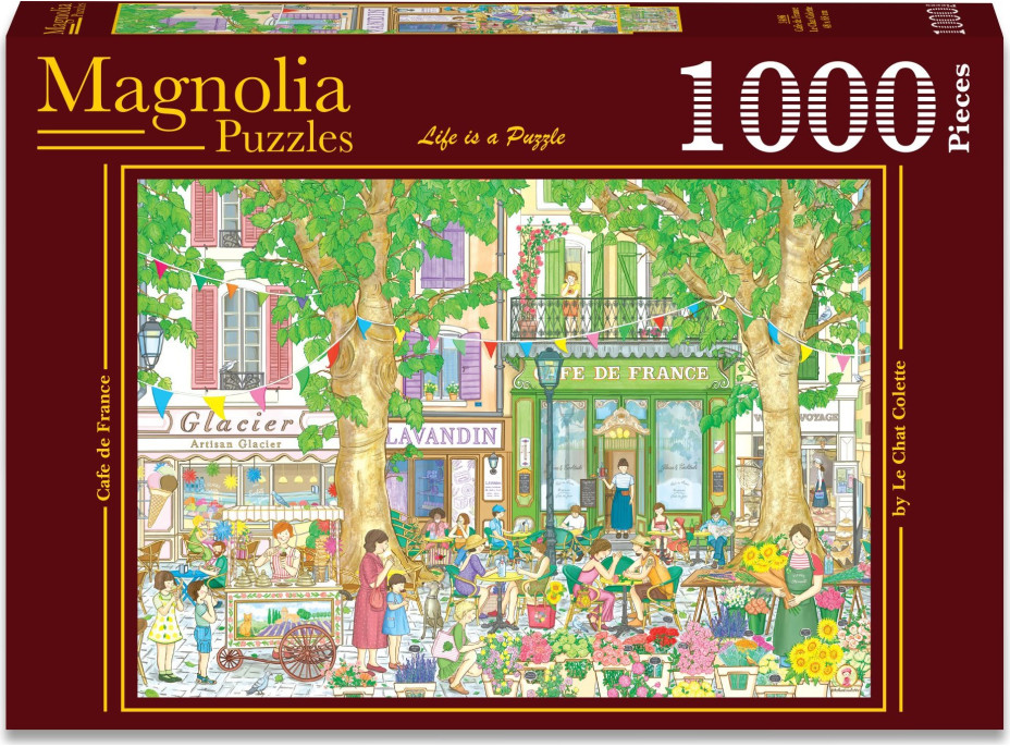 MAGNOLIA Puzzle Francouzská kavárna 1000 dílků