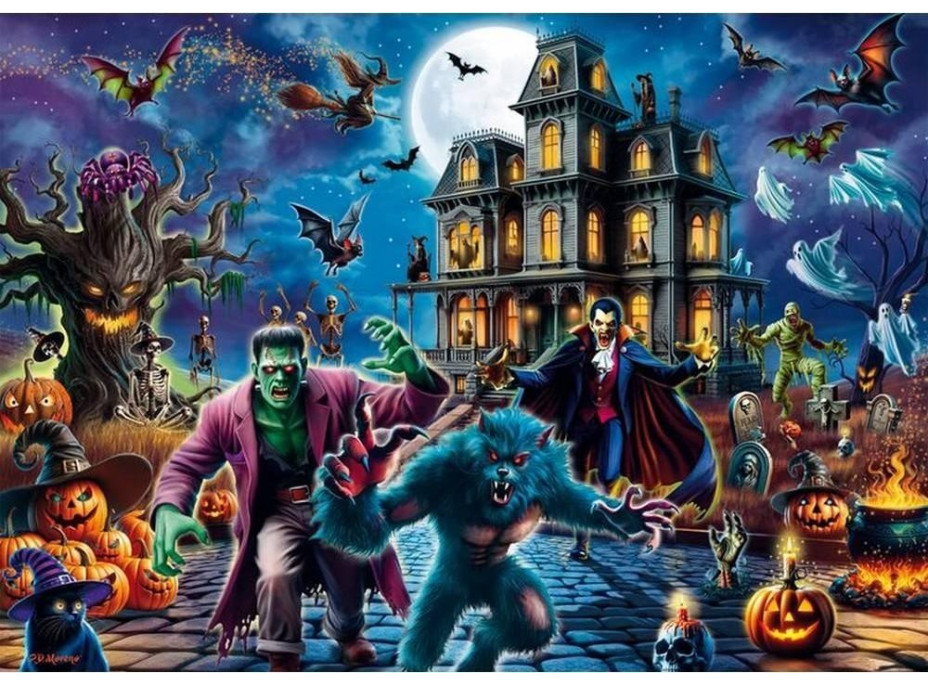 SCHMIDT Puzzle Halloweenská noc 1000 dílků