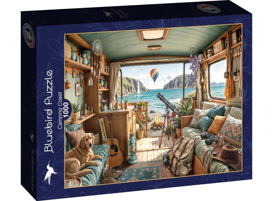 BLUEBIRD Puzzle Kempování u pobřeží 1000 dílků