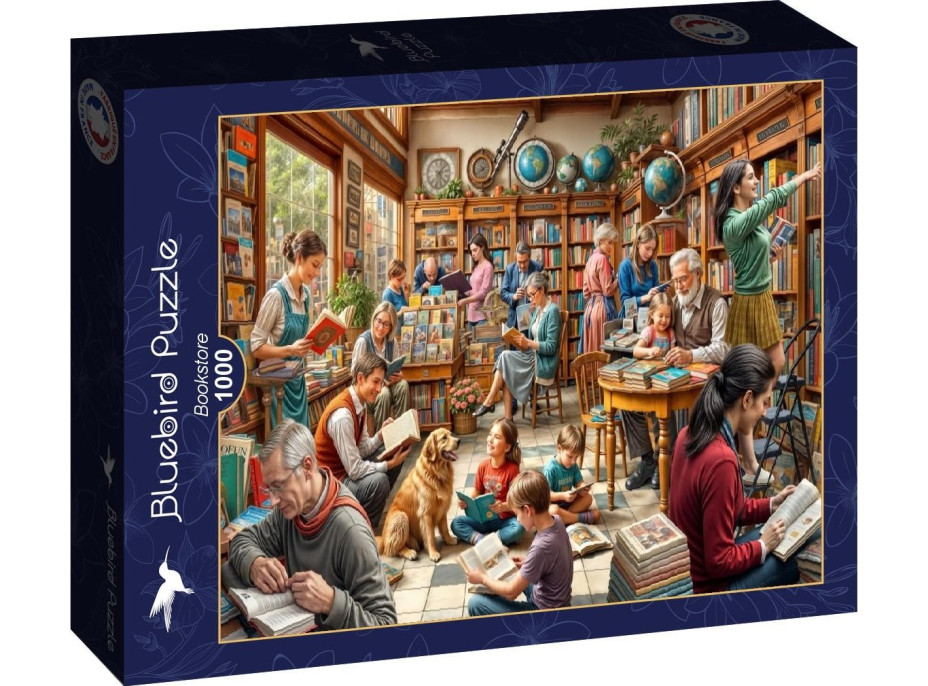 BLUEBIRD Puzzle Knihkupectví 1000 dílků