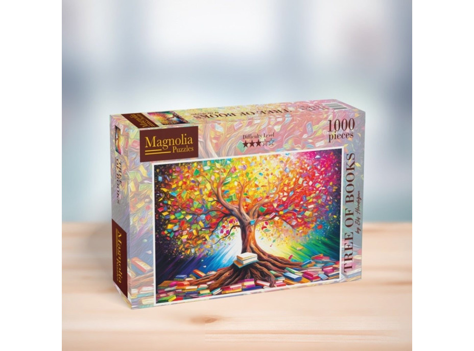 MAGNOLIA Puzzle Knižní strom 1000 dílků