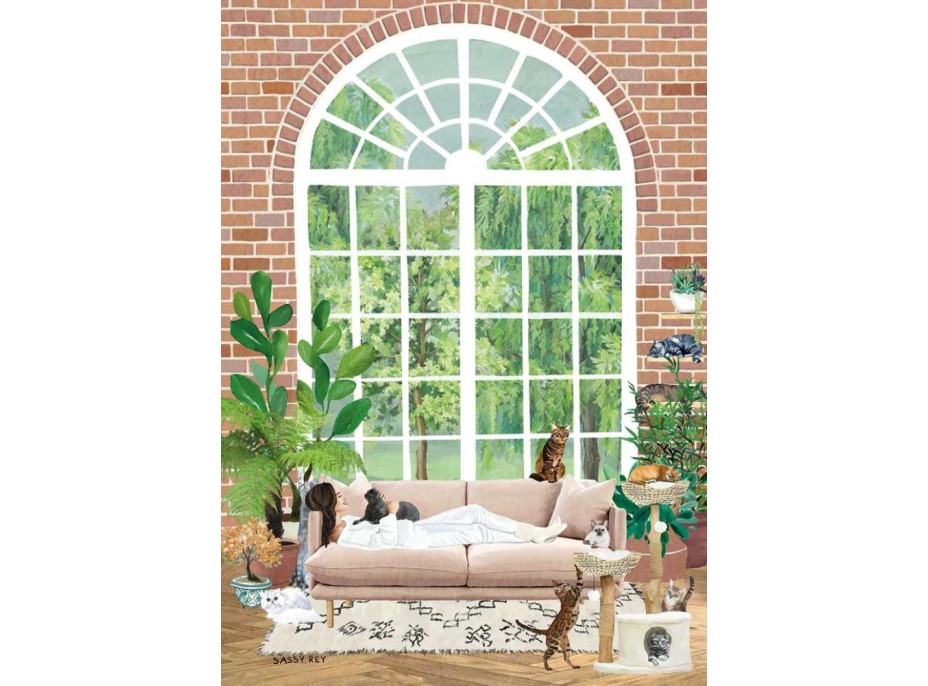 MAGNOLIA Puzzle Kočičí útočiště 1000 dílků