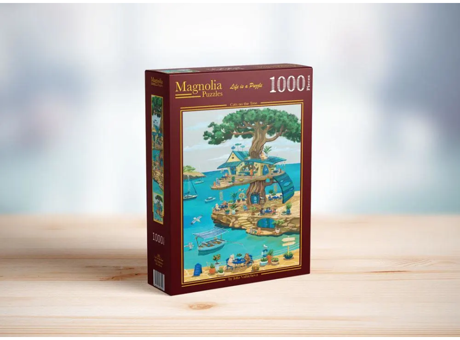 MAGNOLIA Puzzle Kočky na stromě 1000 dílků