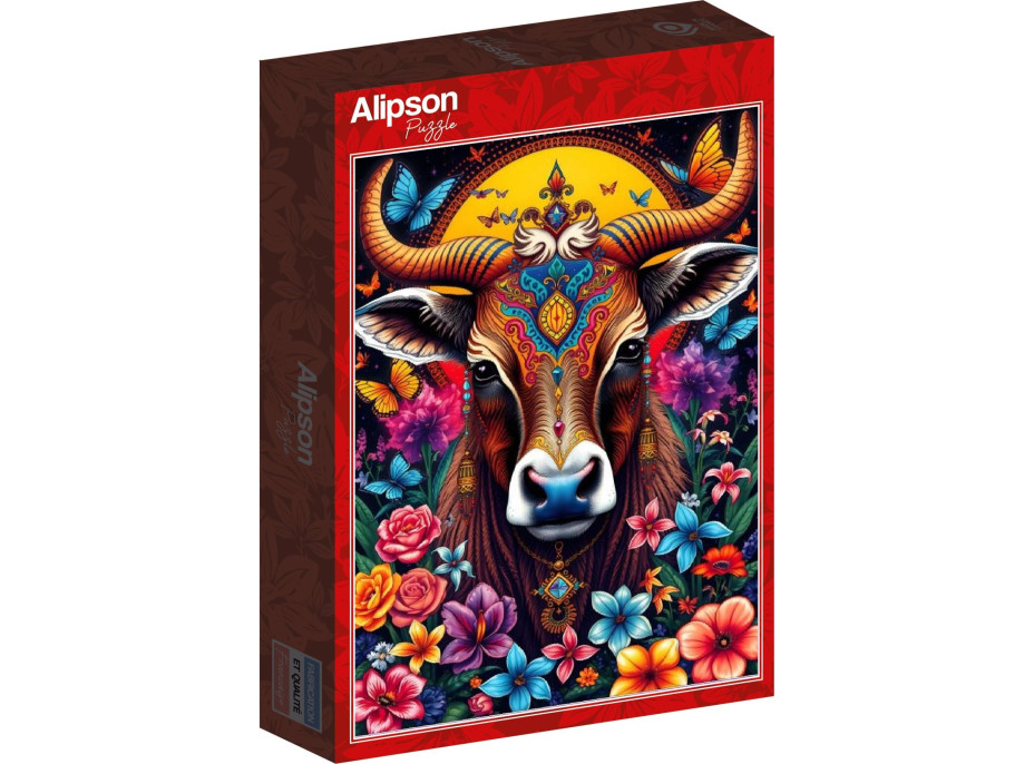 ALIPSON Puzzle Kráva a tajemství květin 1000 dílků