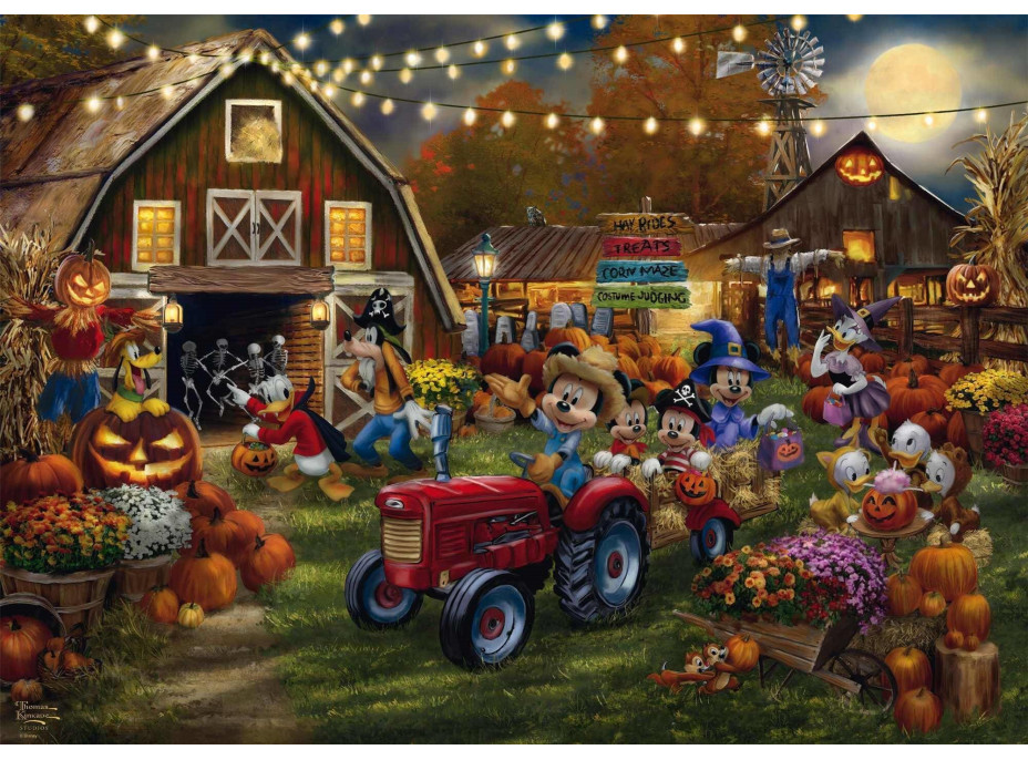 SCHMIDT Puzzle Mickey a Minnie: Dýňová slavnost 1000 dílků