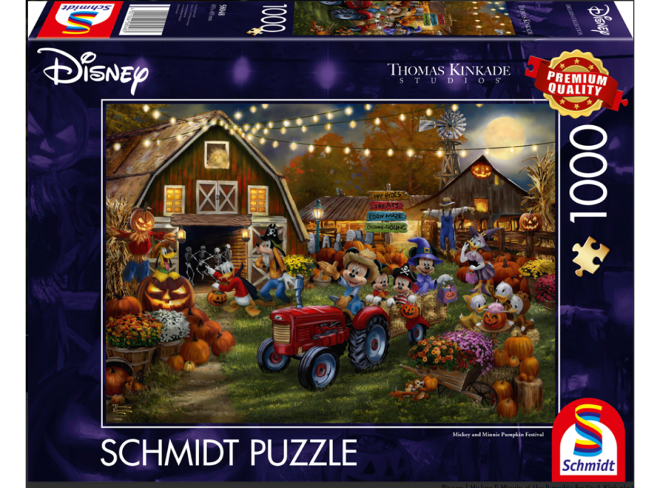SCHMIDT Puzzle Mickey a Minnie: Dýňová slavnost 1000 dílků