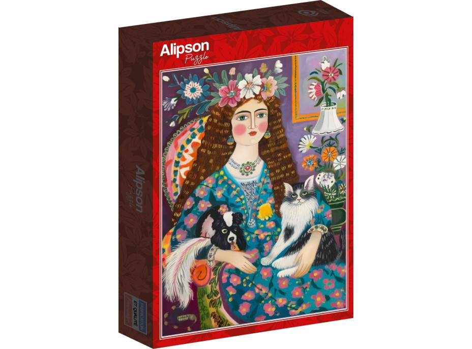 ALIPSON Puzzle Milovnice zvířat 1000 dílků