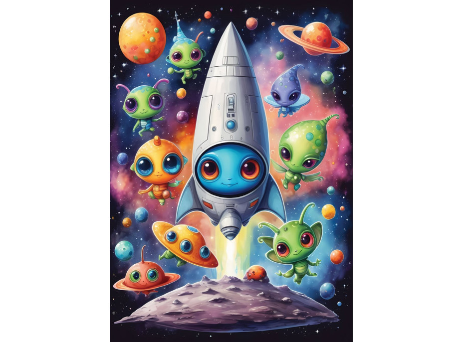 YAZZ Puzzle Mimozemšťané 1000 dílků