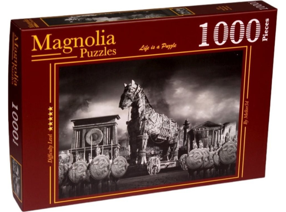 MAGNOLIA Puzzle Pád Tróje 1000 dílků