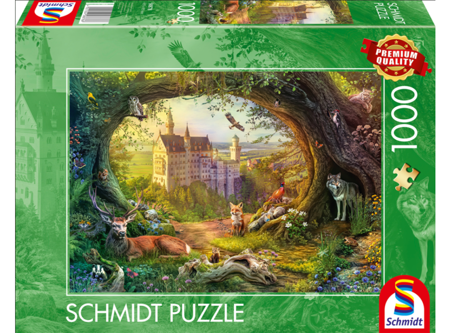 SCHMIDT Puzzle Pohádkový hrad a kouzelný les 1000 dílků