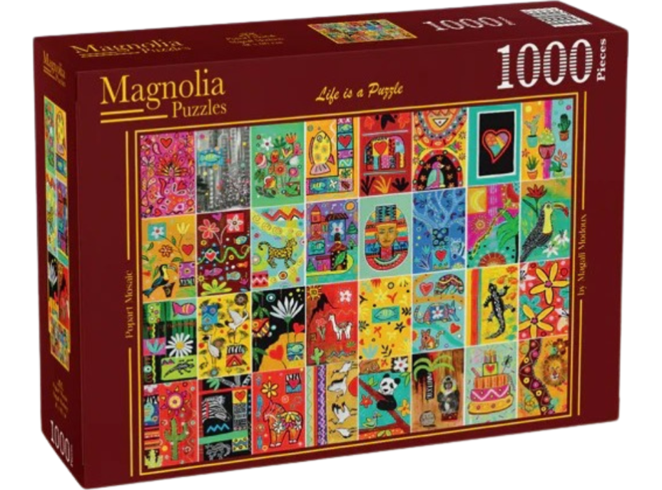 MAGNOLIA Puzzle Popartová mozaika 1000 dílků