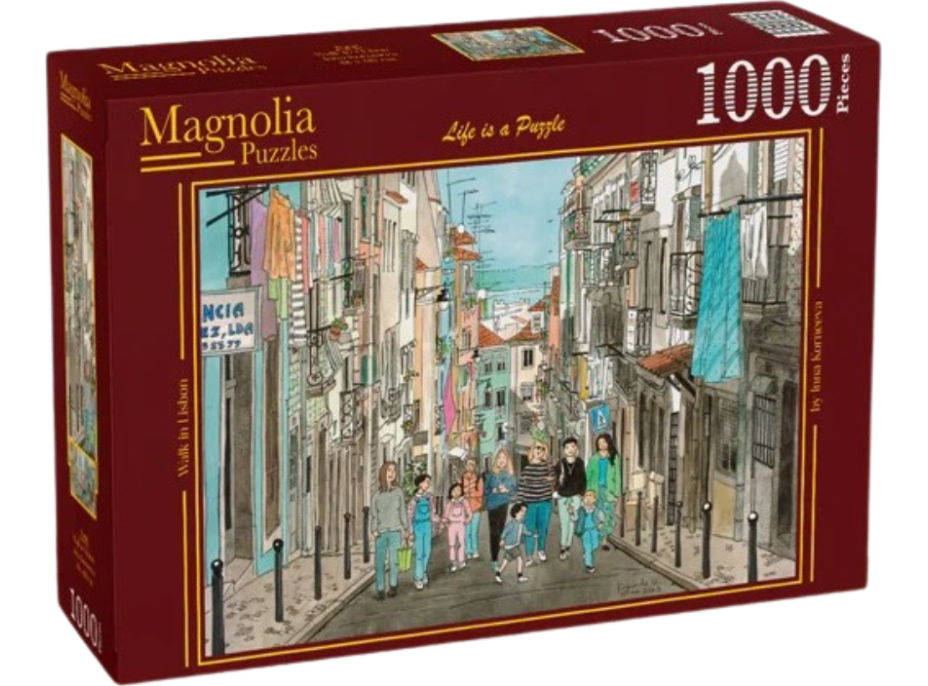 MAGNOLIA Puzzle Procházka Lisabonem 1000 dílků