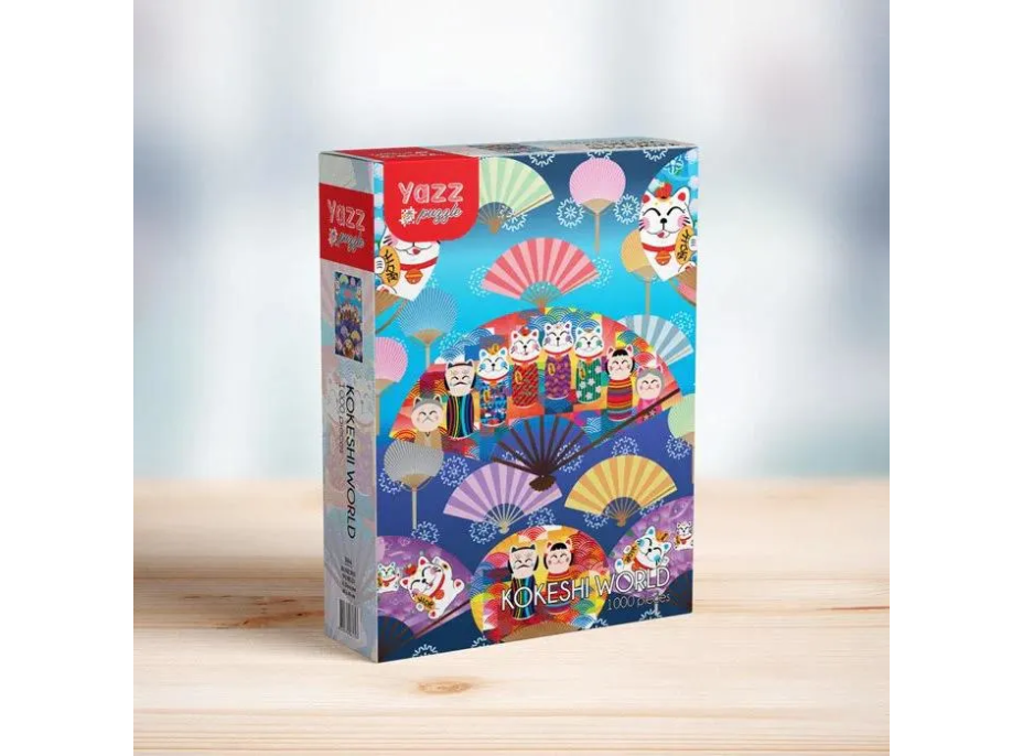 YAZZ Puzzle Svět Kokeshi 1000 dílků