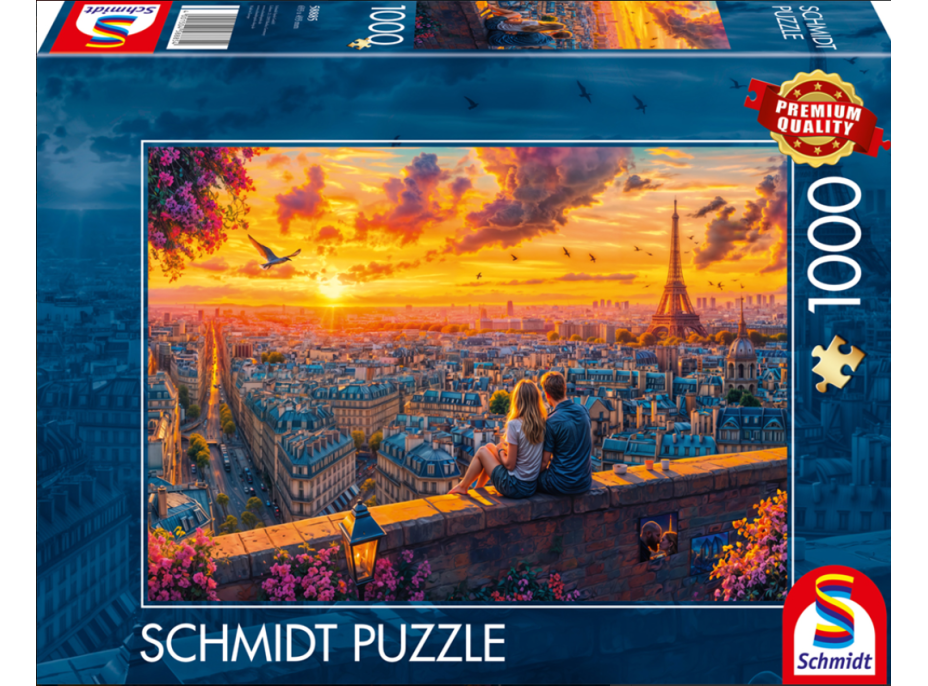 SCHMIDT Puzzle Pařížské střešní šepoty 1000 dílků