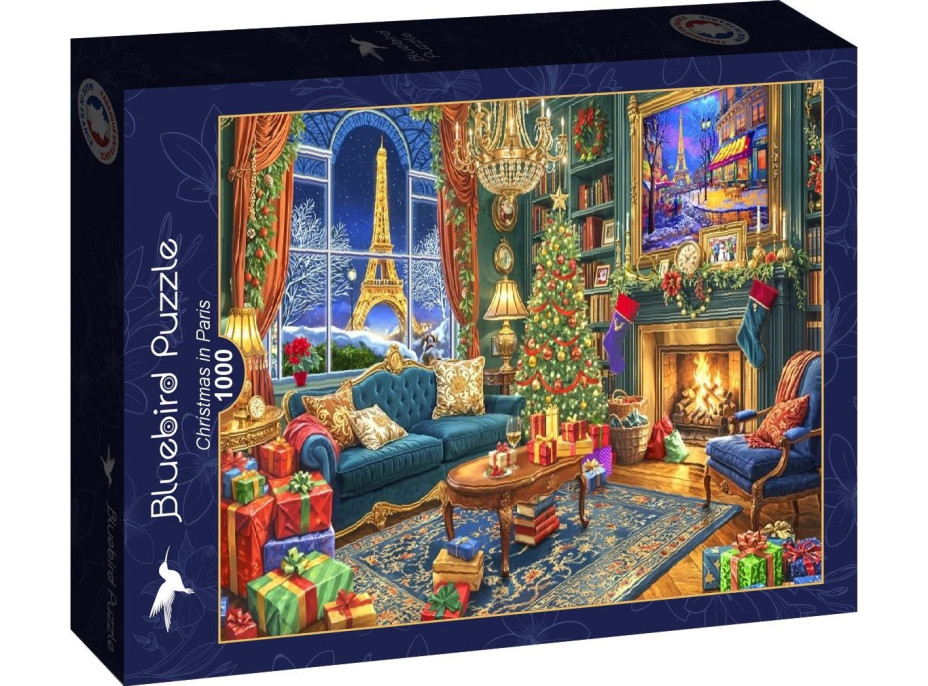BLUEBIRD Puzzle Vánoce v Paříži 1000 dílků