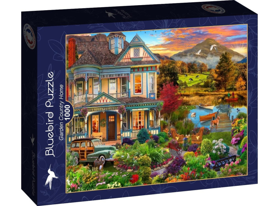 BLUEBIRD Puzzle Venkovský dům se zahradou 1000 dílků