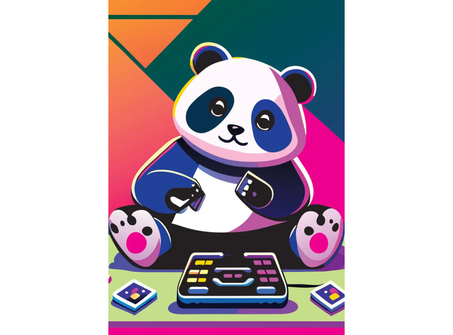 YAZZ Puzzle Veselá panda 1000 dílků